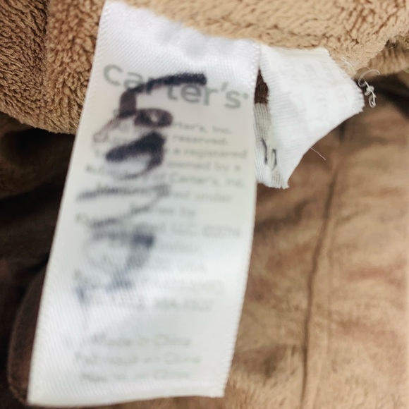 Carter's Orange Fox Plush Lovey Baby Security Blanket Brown White Leaves 2016 - Picture 6 of 7